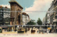 Бульвар Сен-Дени в Париже. Франция. Старая поздравительная почтовая открытка начала двадцатого века