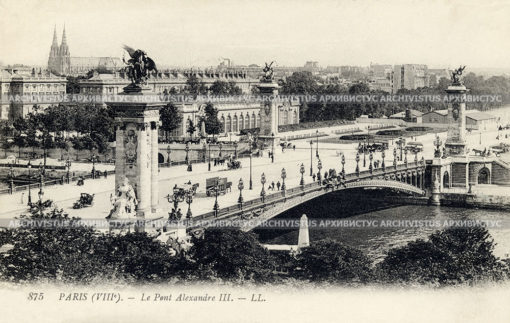 Мост Александра III в Париже. Франци
