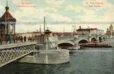 Николаевский мост через реку Неву в Санкт-Петербурге. Он же Благовещенский мост, ныне мост Лейтенанта Шмидта.Старая дореволюционная почтовая открытка