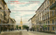 Вид с Гороховой улицы на Адмиралтейство в Санкт-Петербурге. Старая дореволюционная почтовая открытка