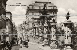 Улица Четырех Фонтанов в Риме у пал