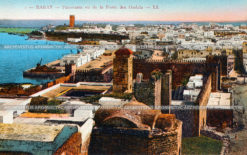 Панорама города и порта с крепости