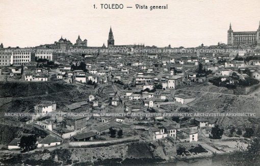 Общий вид на город Толедо. Испания