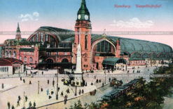 Центральный вокзал Hauptbahnhof в Гамбур