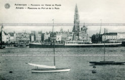 Панорама набережной и порта Антвер