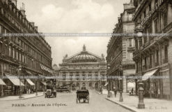 Панорама улицы Опера в Париже. Фран