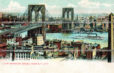 Вид Бруклинского моста в Нью-Йорке.