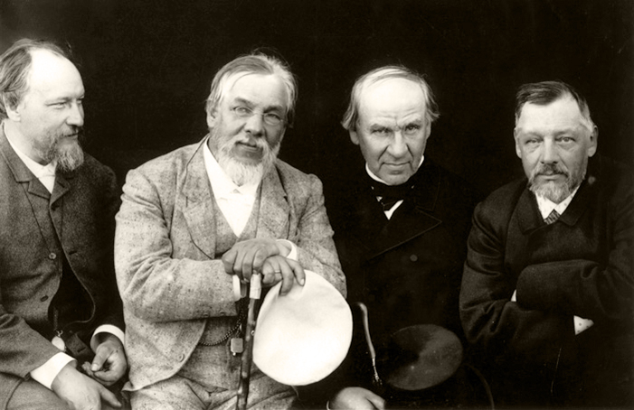 Братья Боткины слева направо Михаил Петрович, Сергей Петрович, Петр Петрович и Дмитрий Петрович_Боткины