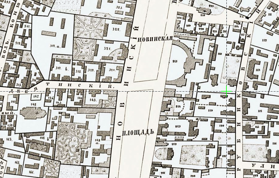 Хотевский план Москвы 1852