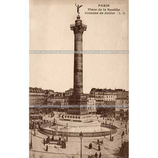 Вид на Июльскую колонну на площади