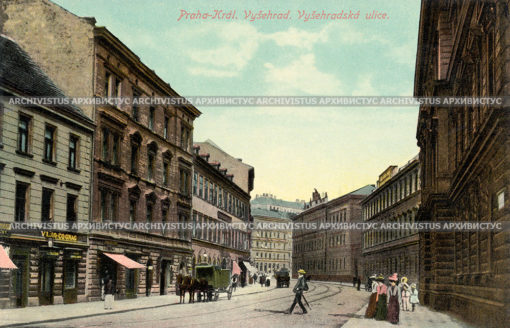 Вышеградская улица в Праге. Чехия