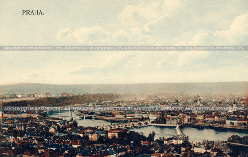 Вид панорамный на Карлов мост в Пра