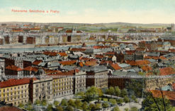 Панорама района Смихов в Праге. Чех