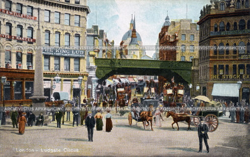Перекресток Лудгейт (Ludgate Circus) в Лон