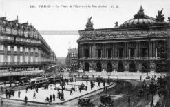 Улица Обер и площадь Опера в Париже