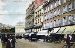 Улица Рю де ля Пэ в Париже. Франция