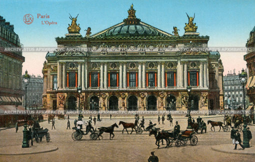 Здание оперы Гарнье в Париже. Франц