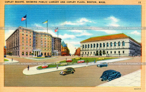 Отель Copley Plaza и публичная библиотек
