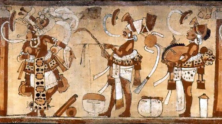Наскальные рисунки индейцев майя